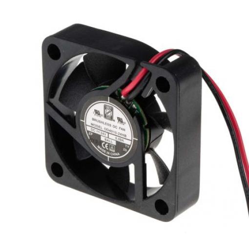 RS PRO Axiální ventilátor, řada: OD4010, průtok vzduchu: 11.9 m³/h 2.16 W 24 V dc 90 mA IP55 40 mm 40 mm 10.5 mm