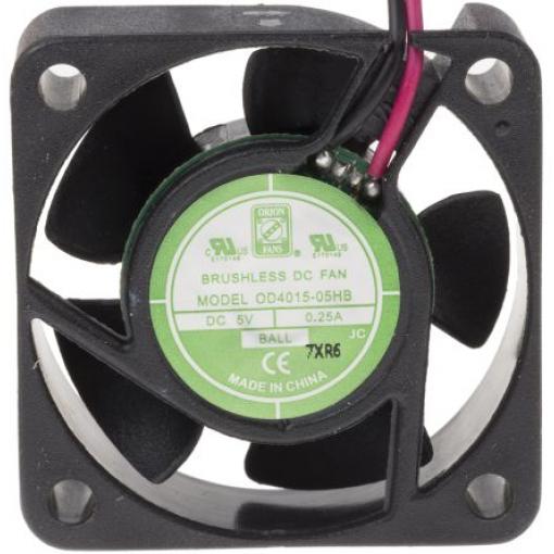 RS PRO Axiální ventilátor, řada: OD4015, průtok vzduchu: 14.4 m³/h 1.5 W 5 V dc 250 mA IP55 40 mm 40 mm 15 mm
