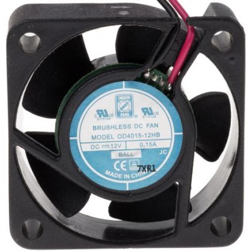 RS PRO Axiální ventilátor, řada: OD4015, průtok vzduchu: 14.4 m³/h 1.8 W 12 V dc 110 mA IP55 40 mm 40 mm 15 mm
