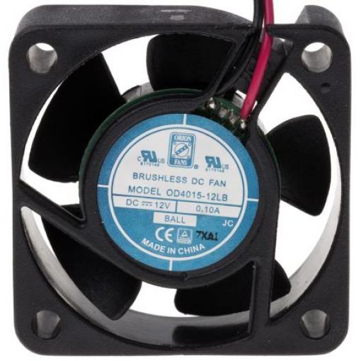 RS PRO Axiální ventilátor, řada: OD4015, průtok vzduchu: 11.5 m³/h 1.2 W 12 V dc 52 mA IP55 40 mm 40 mm 15 mm