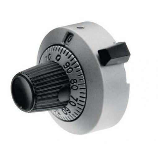 Víceotáčkový ciferník 22.2 mm Průměr knoflíku, barva ukazatele: Šedá barva ukazatele 6.35 mm hřídel TT Electronics/BI