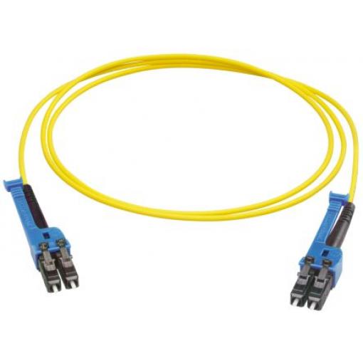 Huber+Suhner Optický kabel LC Nízko dýmivý bezhalogenový plášť, B: LC, Žlutá