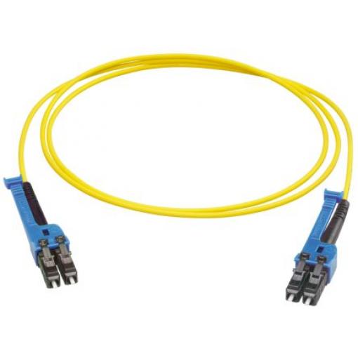 Huber+Suhner Optický kabel LC Nízko dýmivý bezhalogenový plášť, B: LC, Žlutá