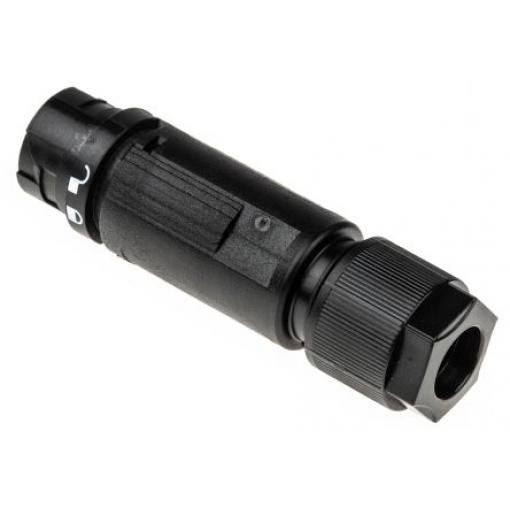 Wieland Konektor pro osvětlení, řada: RST16i2/3 Kabel Vnější Mini konektor Šroubová 16A, IP68, IP69, IP66 barva Černá,