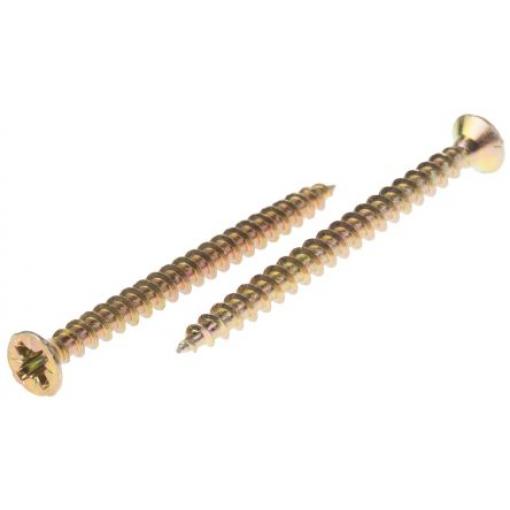 RS PRO Vrut Pozidriv, Pasivovaný pozinkovaný, Ocel Zapuštěná hlavice, 3,5 mm, délka: 45 mm