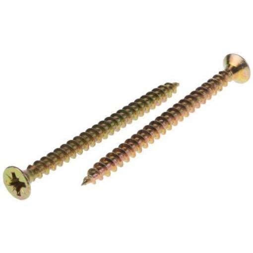 RS PRO Vrut Pozidriv, Pasivovaný pozinkovaný, Ocel Zapuštěná hlavice, 4,5 mm, délka: 60 mm