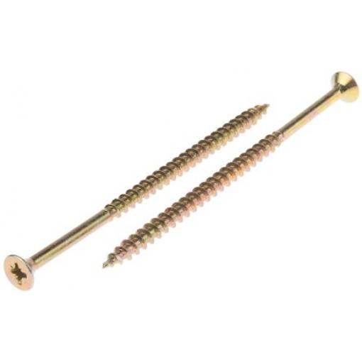 RS PRO Vrut Pozidriv, Pasivovaný pozinkovaný, Ocel Zapuštěná hlavice, 5 mm, délka: 100 mm