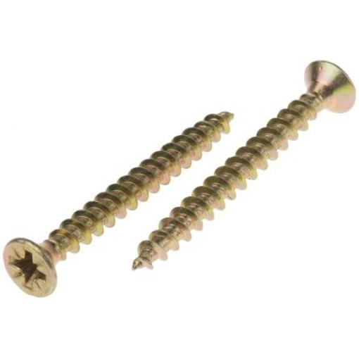 RS PRO Vrut Pozidriv, Pasivovaný pozinkovaný, Ocel Zapuštěná hlavice, 6 mm, délka: 60 mm