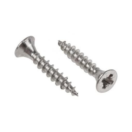 RS PRO Vrut Pozidriv, Nerezová ocel Zapuštěná hlavice, 3,5 mm, délka: 20 mm