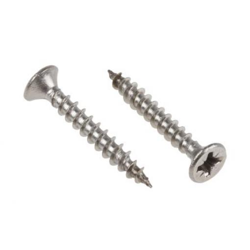RS PRO Vrut Pozidriv, Nerezová ocel Zapuštěná hlavice, 3,5 mm, délka: 25 mm
