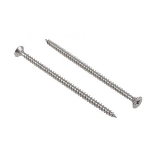 RS PRO Vrut Pozidriv, Nerezová ocel Zapuštěná hlavice, 5 mm, délka: 100 mm