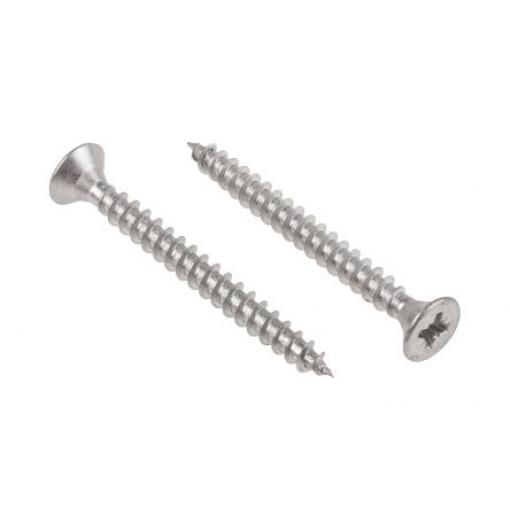 RS PRO Vrut Pozidriv, Nerezová ocel Zapuštěná hlavice, 6 mm, délka: 60 mm
