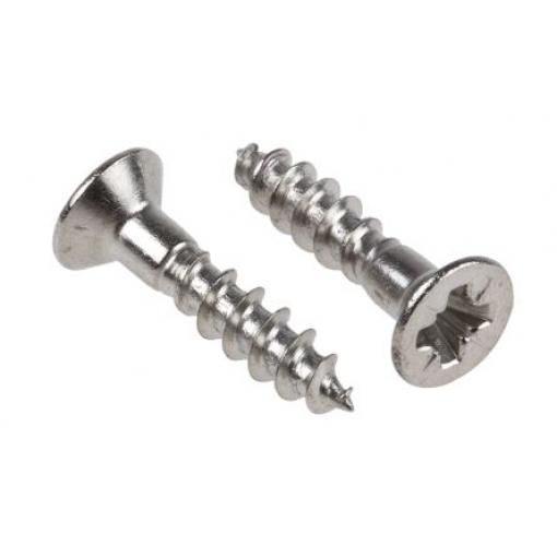 RS PRO Vrut Pozidriv, Nerezová ocel Zapuštěná hlavice, Metrické, délka: 16 mm