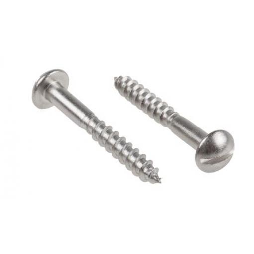 RS PRO Vrut Drážka, Nerezová ocel Kulatý hlavice, Metrické, délka: 30 mm