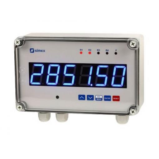 Čítač SLIK-638-230VAC, řada: SLIK-638 Čítač Simex 6 LED 90 Hz 230V ac