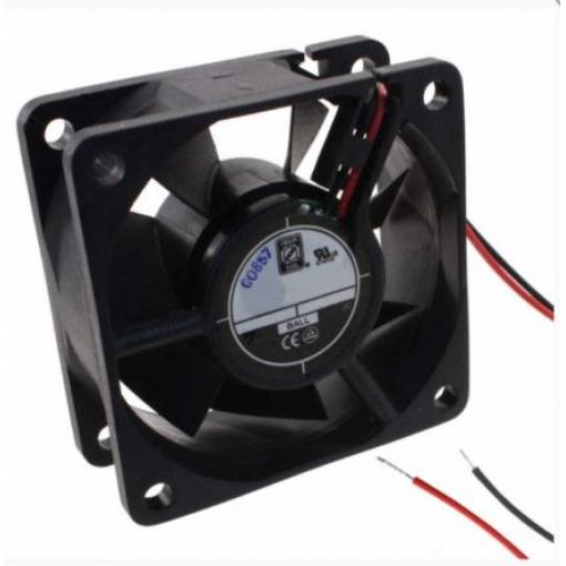 RS PRO Axiální ventilátor, řada: OD6025, průtok vzduchu: 28 cfm 3.9 W 24 V dc 160 mA IP55 60 mm 60 mm 25 mm