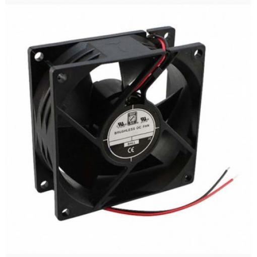 RS PRO Axiální ventilátor, řada: OD8032, průtok vzduchu: 68 m³/h 1.68 W 24 V dc 70 mA IP55 80.5 mm 80.5 mm 32 mm