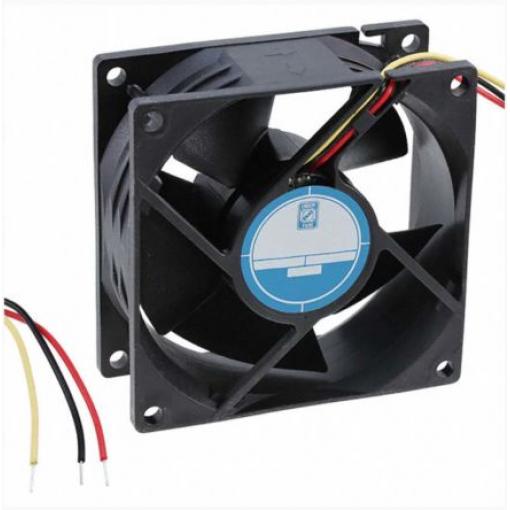 RS PRO Axiální ventilátor, řada: OD8032, průtok vzduchu: 94.3 m³/h 4.32 W 24 V dc 150 mA IP55 80 mm 80 mm 32 mm