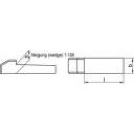 TOOLCRAFT ocel C45K klín s nosem (Ø x d) 10 mm x 45 mm 25 ks