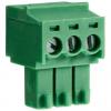 Svorkovnice PCB, rozteč: 3.5mm, počet řad: 1, počet kontaktů: 3, orientace těla: Rovný, Průchozí otvor, Zelená