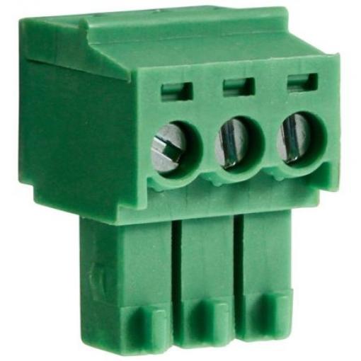 Svorkovnice PCB, rozteč: 3.5mm, počet řad: 1, počet kontaktů: 3, orientace těla: Rovný, Průchozí otvor, Zelená