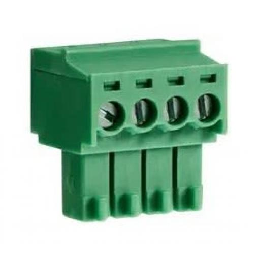 RS PRO Zásuvný blok Terminal, řada: CTBP, rozteč: 3.5 mm, počet řad: 1, počet kontaktů: 4, orientace těla: Rovný, Zelená