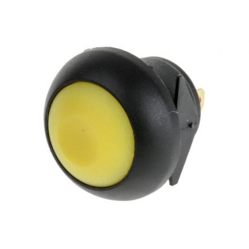 RS PRO Tlačítkový spínač IP67 SPST Panel Okamžité 13.6 mm 100 mA, 125 mA, 200 mA, 400 mA, 500 mA, barva LED: Žlutá 50 V