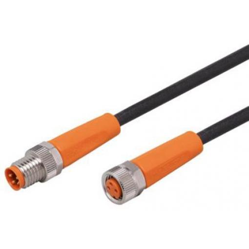Kabel ovladače snímače, A: Vnitřní, A: M8 4, B: M8, B: Vnější, 50 V ac, 60V dc 3, IP65, IP67, IP68, IP69K, řada: EVC ifm