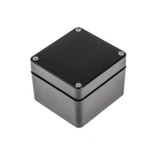 RS PRO Rozvodná skříň Polyester vyztužený skelnými vlákny Černá 0.7 mm 80 mm 75 mm IP66 ATEX, IECEx 55 mm