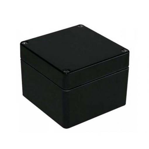 RS PRO Rozvodná skříň Polyester vyztužený skelnými vlákny Černá 122 mm 120 mm řada Ex-GJB IP66 ATEX, IECEx 90 mm