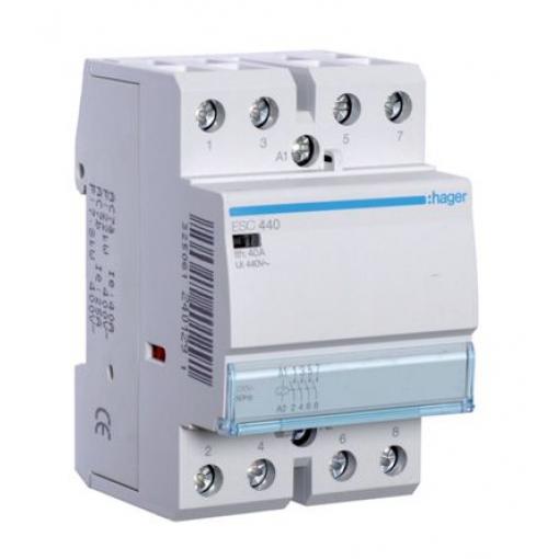 Stykač4 40 A400 V AC s 4NO kontakty, řada: ESC