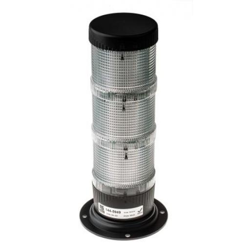 RS PRO LED maják, řada: LED-TLM LED barva Žlutá, Zelená, Červená 24V dc Povrch