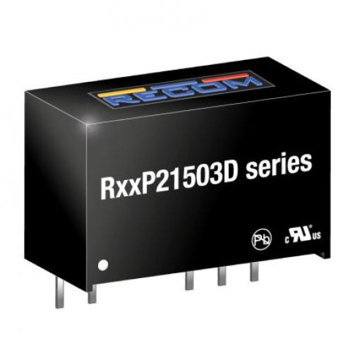 Recom Měnič DC/DC R12P, výstup: 15 V dc 6.4 kV dc, Vin 13.2V dc 93 mA, Vin 10.8V 2 W -40 °C 95 °C Průchozí otvor