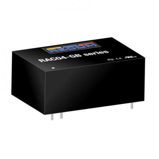 Spínaný napájecí zdroj, počet výstupů: 1 RAC04-3.3SGB 3.3V dc Montáž na plošný spoj 4 W RAC04-GB Recom 305V ac