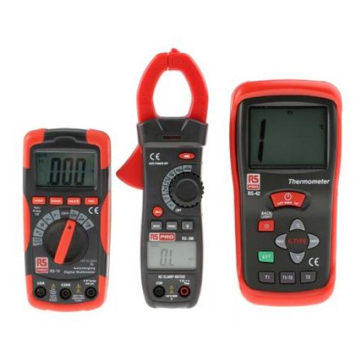 Sada multimetrů Teploměr Multimetr, Elektrické, Průmyslový RS PRO RS14, RS380, RS42