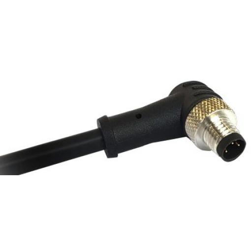 Kabel ovladače snímače, A: Vnější, A: Pravoúhlý, B: Volný konec, B: Neuzavřený, 30V 4, IP67, řada: M8 Bulgin