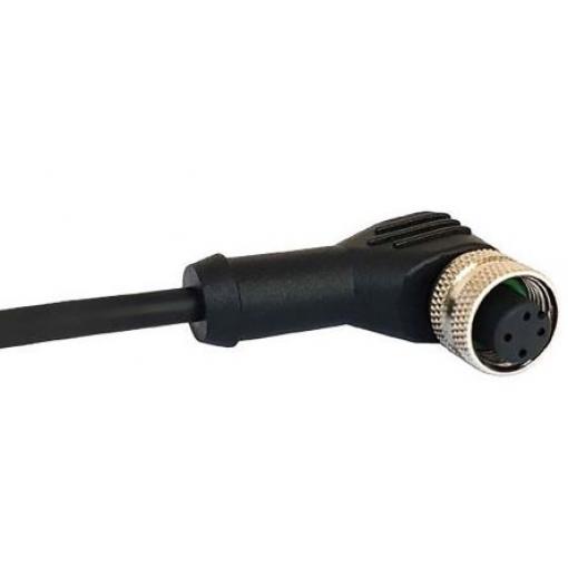 Kabel ovladače snímače, A: Vnitřní, A: Pravoúhlý 8, B: Bez koncovky, 30V 8, IP67, řada: M12 Bulgin 1 m