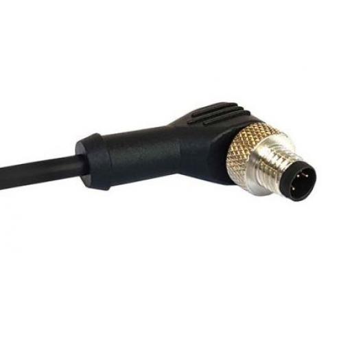 Kabel ovladače snímače, A: Vnitřní, A: Pravoúhlý 12, B: Bez koncovky, 30V 12, IP67, řada: M12 Bulgin 1 m