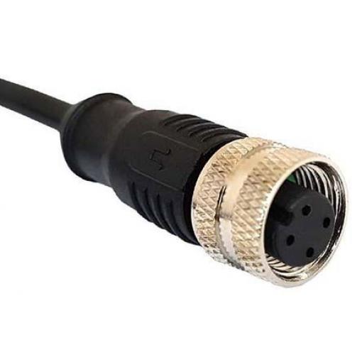 Kabel ovladače snímače, A: Vnitřní, A: Rovný 8, B: Volný konec, B: Neuzavřený, 30V, IP67, řada: M12 Bulgin