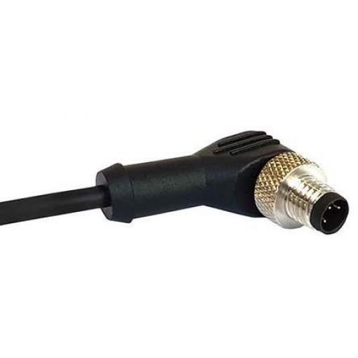 Kabel ovladače snímače, A: Vnější, A: Pravoúhlý 12, B: Bez koncovky, 30V 12, IP67, řada: M12 Bulgin 1 m
