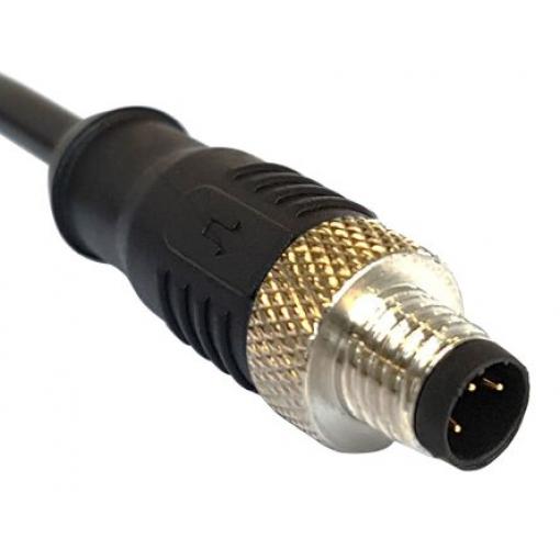 Kabel ovladače snímače, A: Vnější, A: Rovný 3, B: Bez koncovky, 250V 3, IP67, řada: M12 Bulgin 1 m