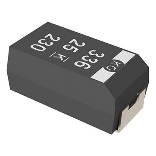 KEMET 100 μF Povrchová montáž 25 V dc