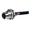Kabel a konektor, A: Rovný M12, B: Bez koncovky, 1,5 A, 30 V, IP67 RS PRO