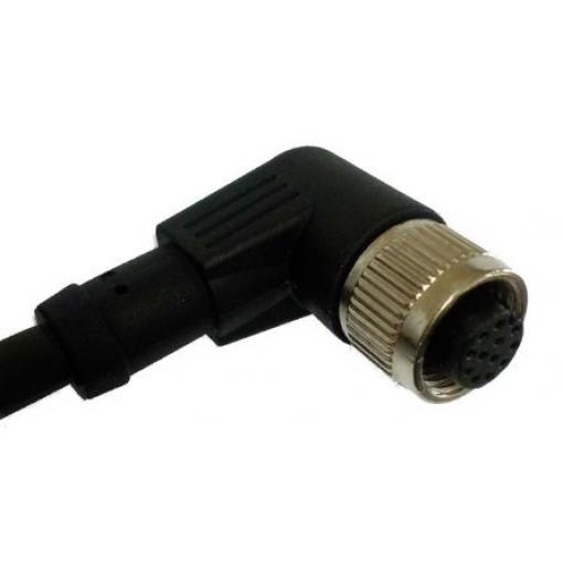 Kabel ovladače snímače, A: Vnitřní, A: Pravoúhlý 12, B: Volný konec, B: Neuzavřený, 30V, IP67, řada: CBF RS PRO 2 m