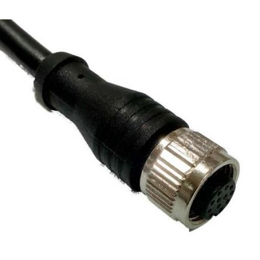 Kabel ovladače snímače, A: Vnitřní, A: Rovný 12, B: Volný konec, B: Neuzavřený, 30V, IP67, řada: CBF RS PRO 2 m