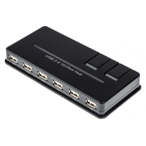 Rozbočovač USB, standard: USB 2.0 USB, počet portů USB: 10 Sběrnice USB RS PRO