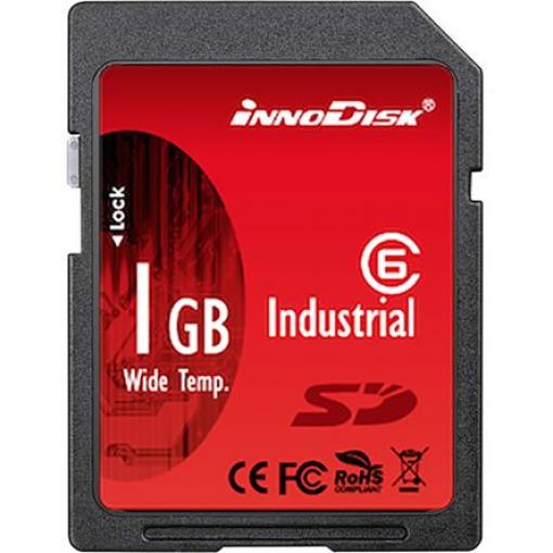 Karta SD 1 GB SD Průmyslová třída SLC InnoDisk, řada: SD Třída 6 -40 °C -40 °C 32X