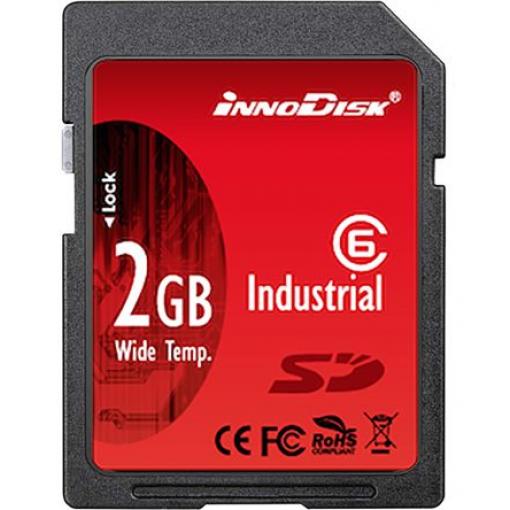 Karta SD 2 GB SD Průmyslová třída SLC InnoDisk, řada: SD Třída 6 -40 °C -40 °C 32X