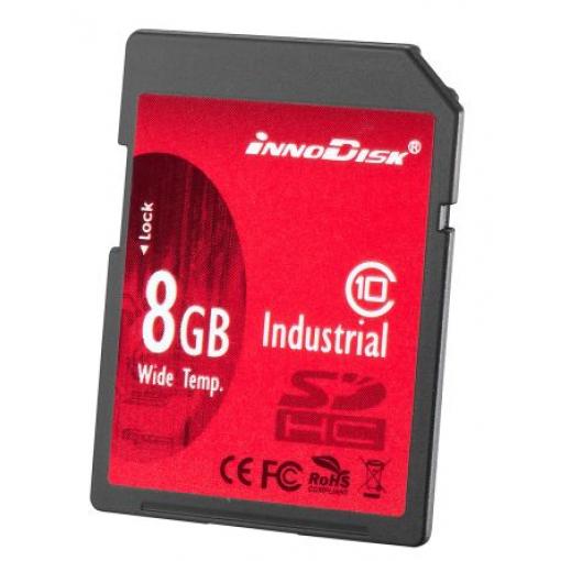 Karta SD 8 GB SDHC Průmyslová třída SLC InnoDisk, řada: SD Třída 10 -40 °C -40 °C 32X