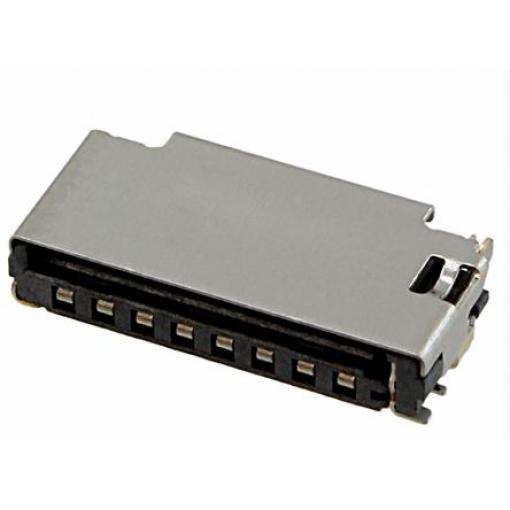 Molex Konektor paměťové karty, číslo řady: 47571, počet řad: 1, počet kontaktů: 8 Dvojčinný MicroSD, Povrchová montáž,